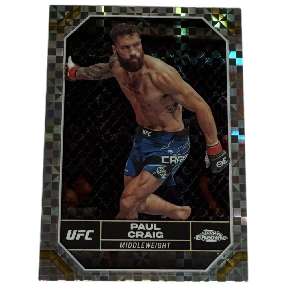 2024 Topps Chrome UFC #153 Paul Craig X-Fractor‎ Parallel